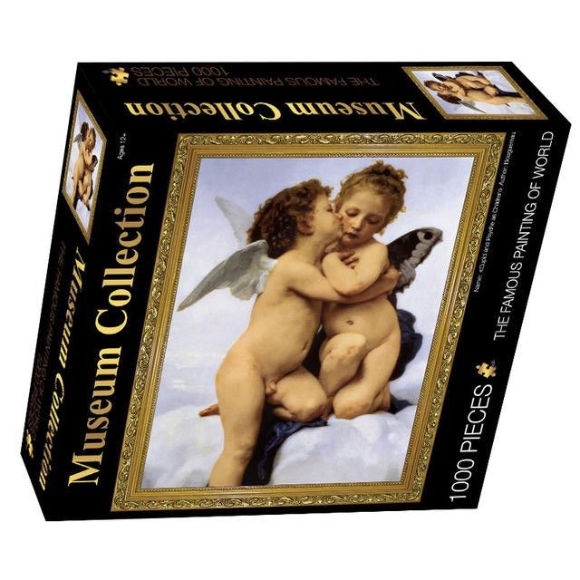 L'Amour et Psyché, enfants Bouguereau Museum Collection Jigsaw Puzzle