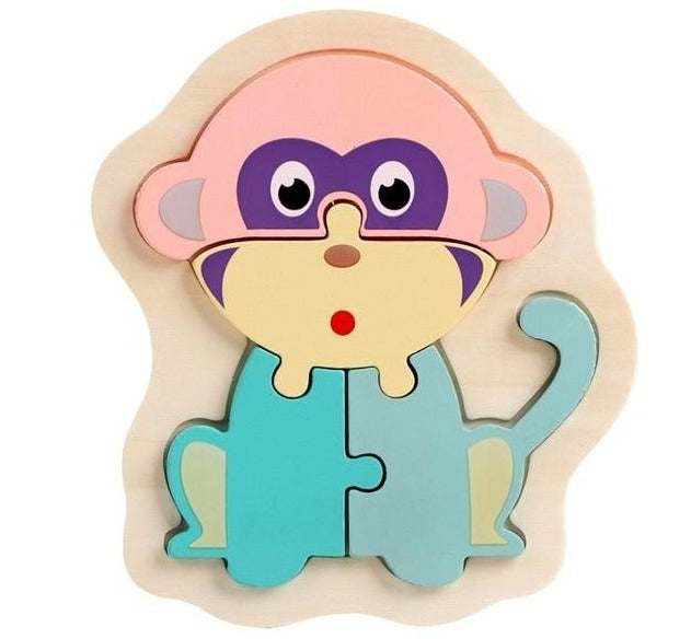 Monkey Kids Educational Puzzle
