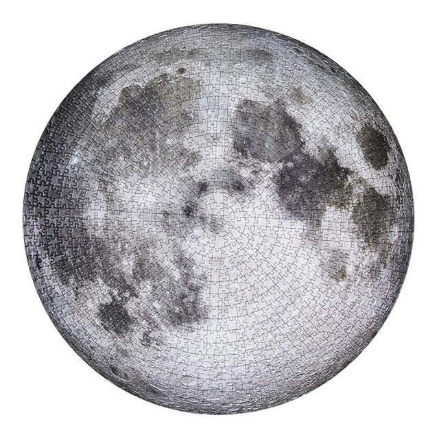 Moon Round Jigsaw Puzzle