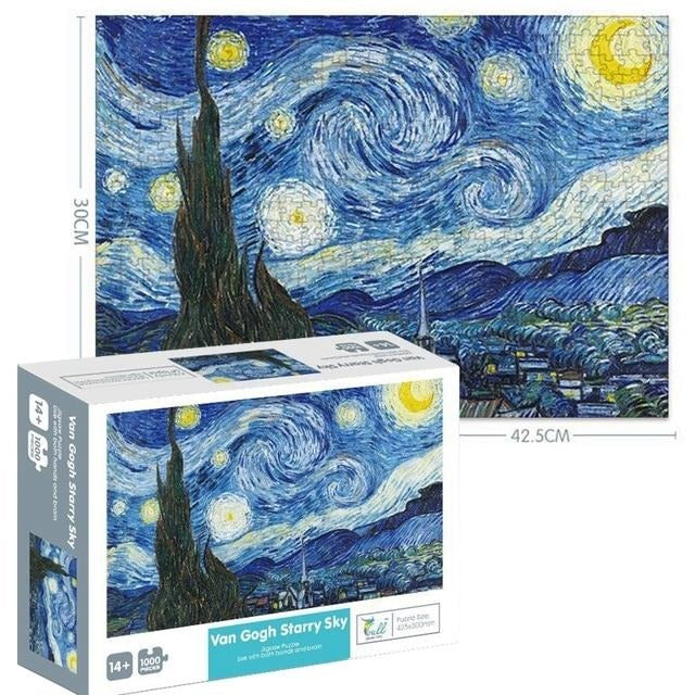 The Starry Sky Van Gogh Jigsaw Mini Puzzle – The Puzzle World