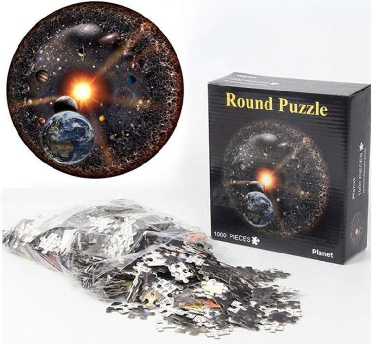 Space Round Jigsaw Puzzle